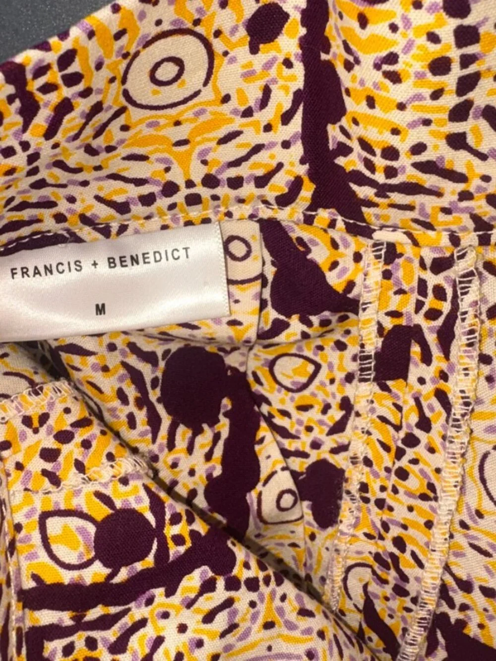 Francis + Benedict 100% Cotton Hand Made in Africa Flowy Printed Skirt size M